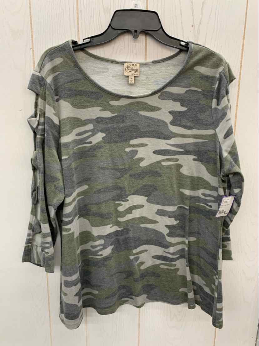 Como Vintage Olive Womens Size 1X Shirt