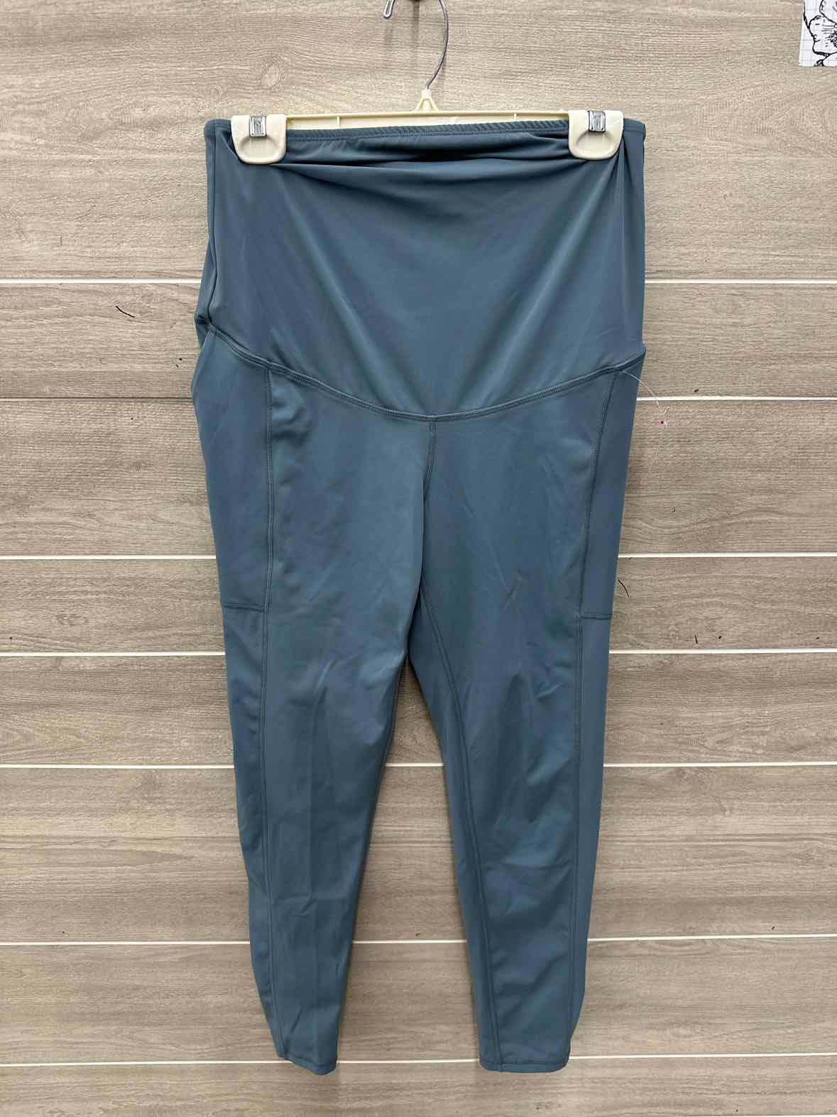 Size M Blue Maternity Leggings