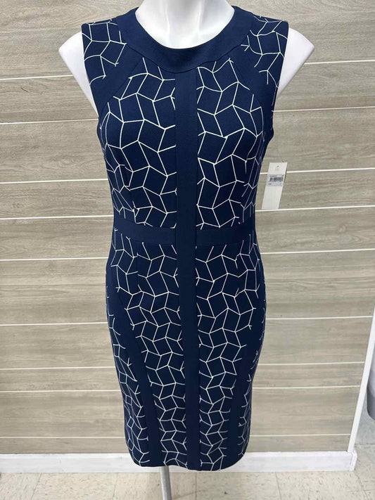 JM Collection Navy Womens Women Size 4 Dress