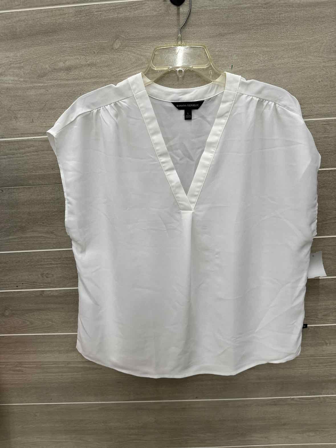 Banana Republic Size L White Womens Tank Top