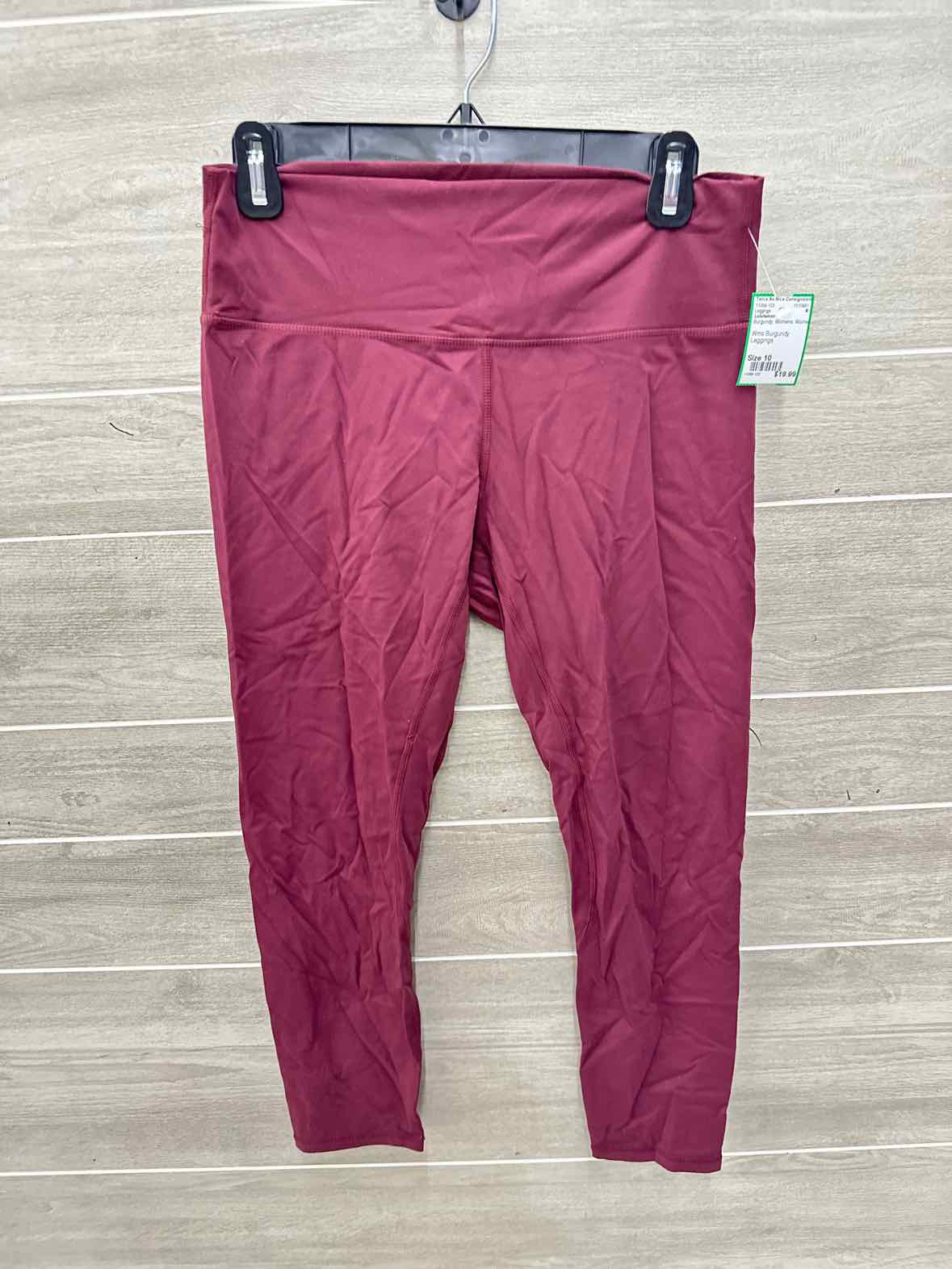 Lululemon Size 10 Burgundy Womens Leggings