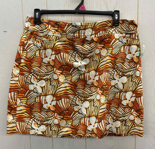 Tribal Orange Womens Size 14 Skirt