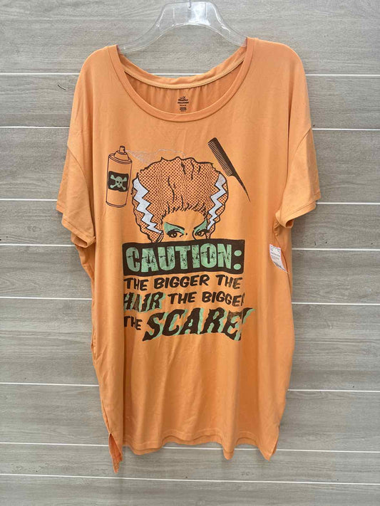 Size XL Orange Womens Pajamas