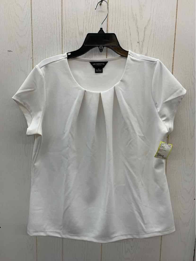 Liz Claiborne White Womens Size L Shirt