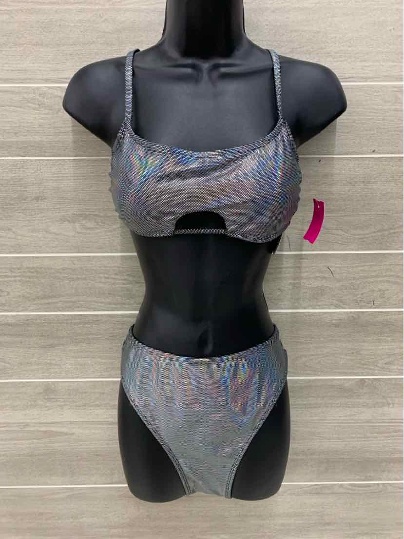 No Boundaries Silver Junior Size M Swimsuit