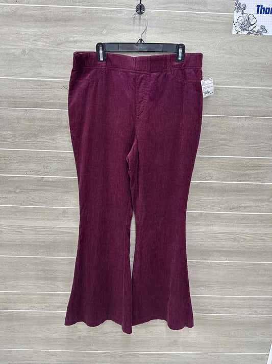 Versona Burgundy Womens Women Size 14 Pants