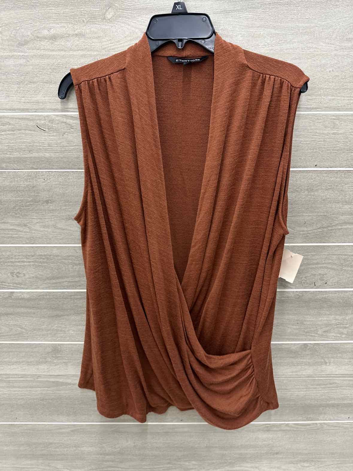 41 Hawthorne Size 3X Brown Plus Tank Top