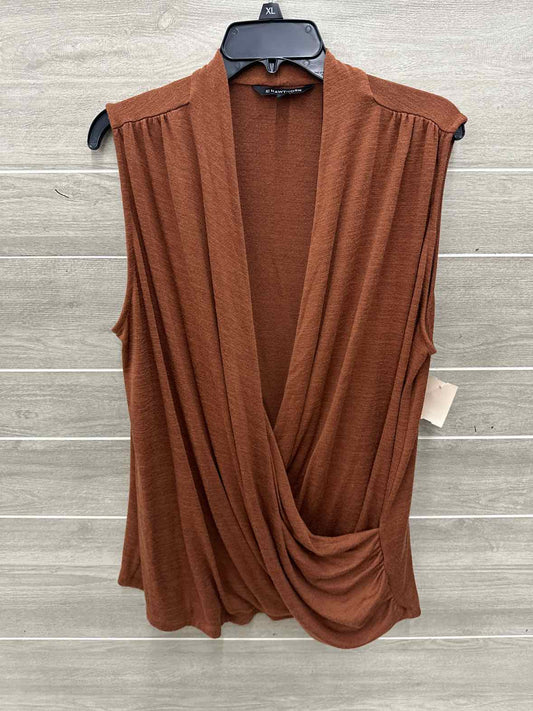 41 Hawthorne Size 3X Brown Plus Tank Top
