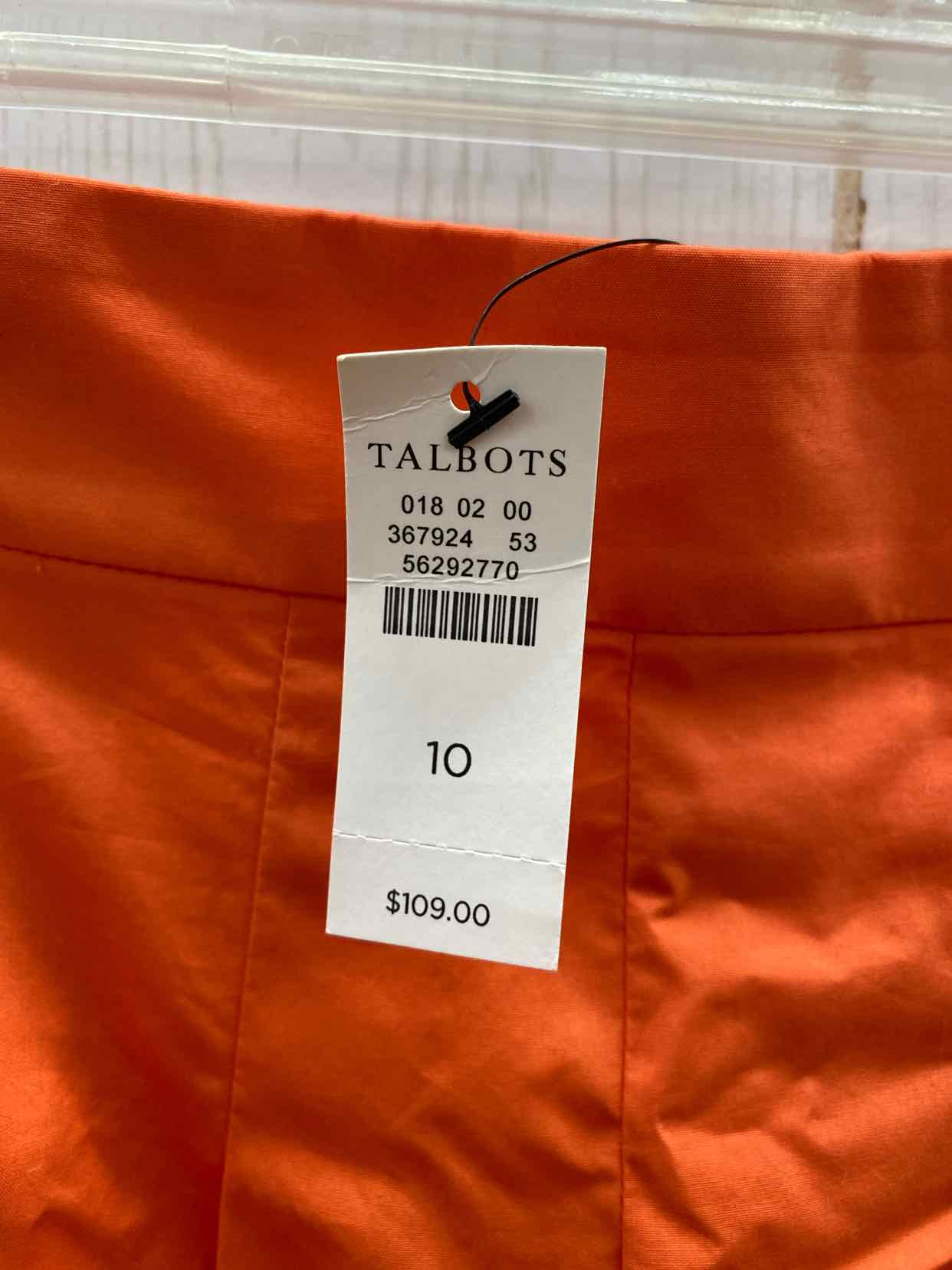 Talbots Orange Womens Size 10 Skirt