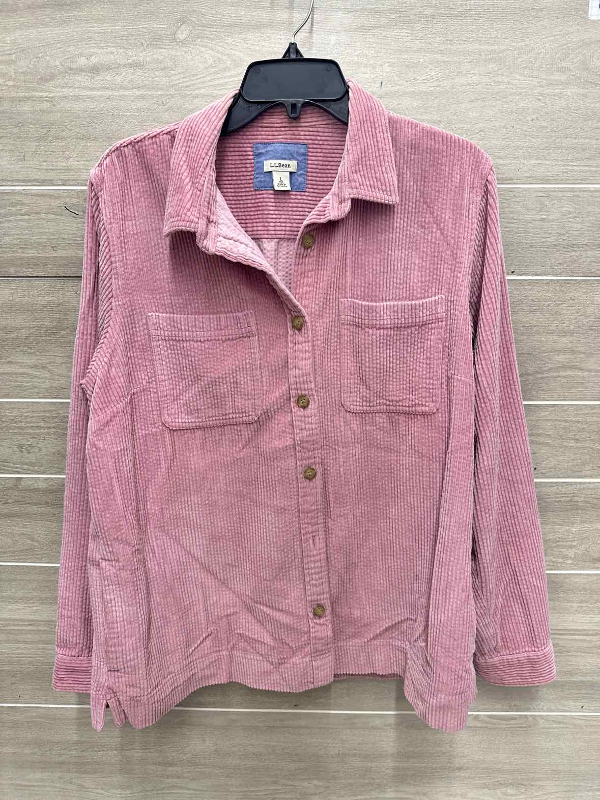 LL Bean Size L Pink Womens Shirt