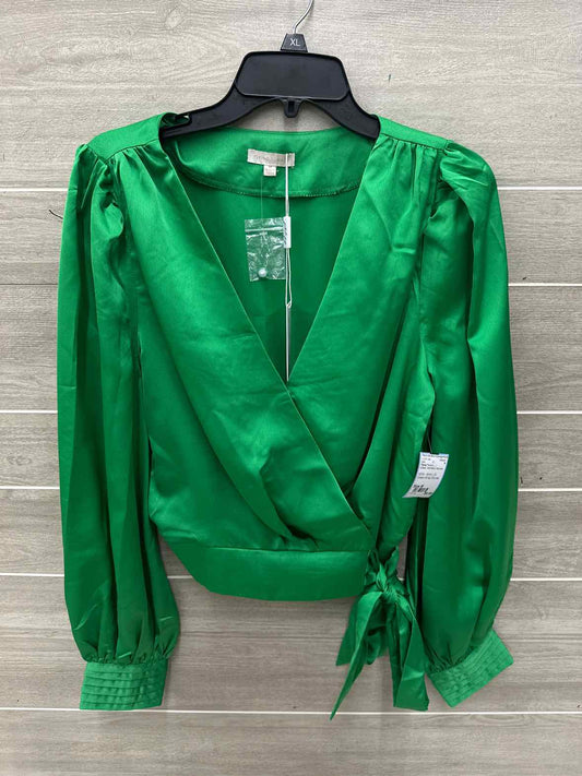 Flying Tomato Size M Green Womens Shirt