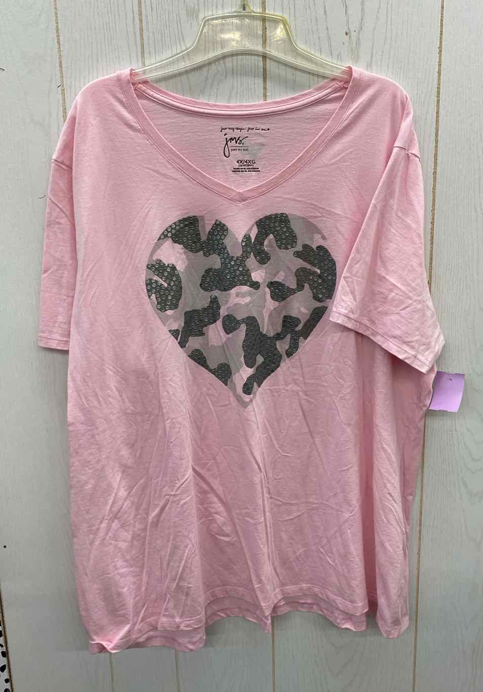 JMS Pink Womens Size 4X Shirt