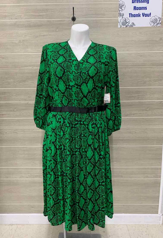NY & Co Green Womens Size 14/16 Dress