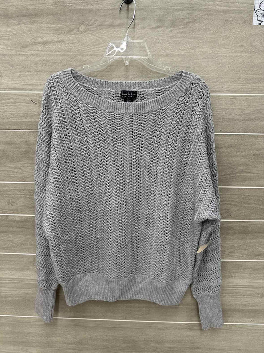 Nicole Miller New York Size M Gray Womens Sweater