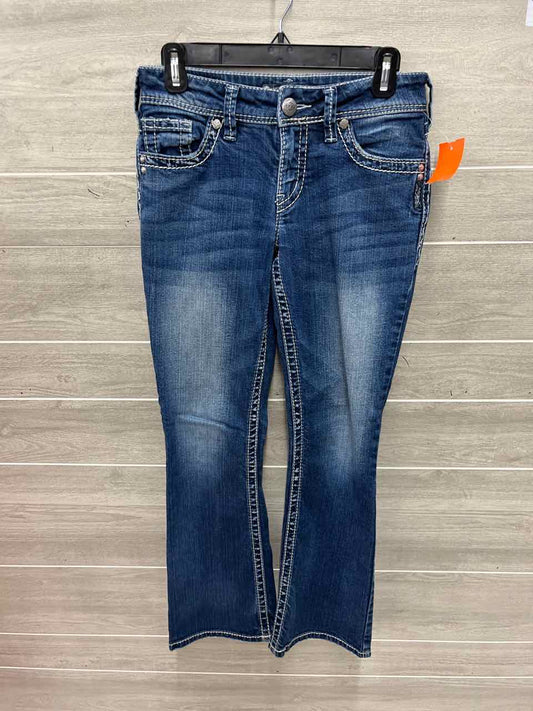 Silver Size 4 Blue Womens Jeans