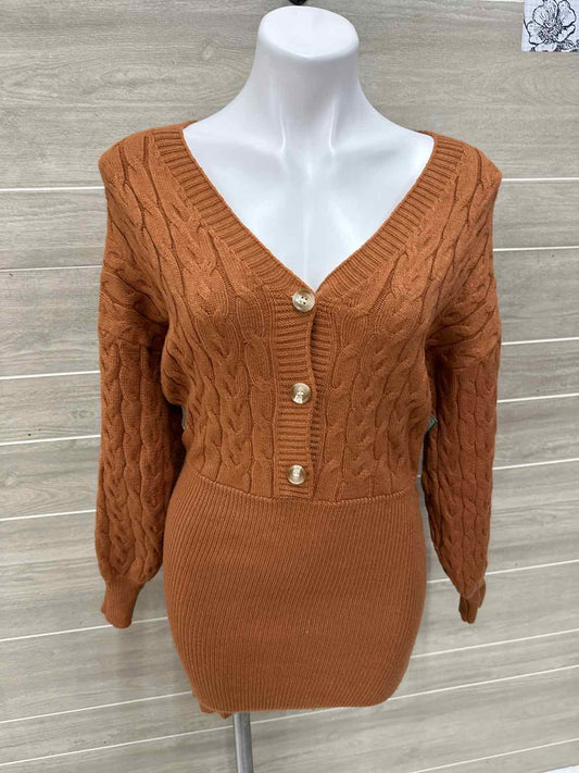 Double Zero Size 6 Brown Womens Dress