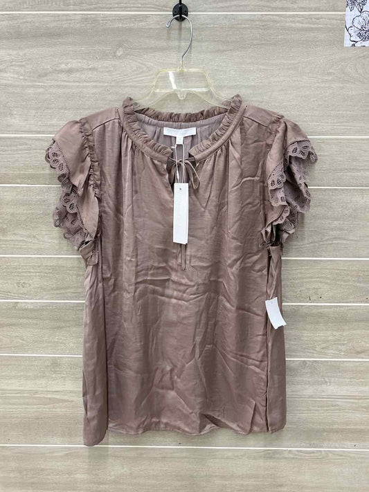 Adyson Parker Taupe Womens Women Size 3X Shirt