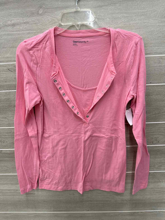 GAP Size M Pink Maternity Shirt