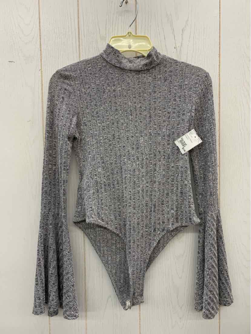 Shein Gray Junior Size Small Bodysuit