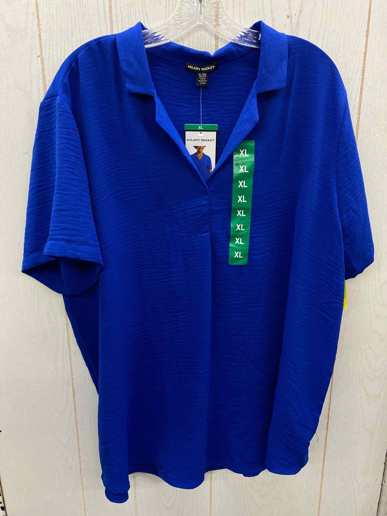 Hilary Radley Blue Womens Size XL Shirt