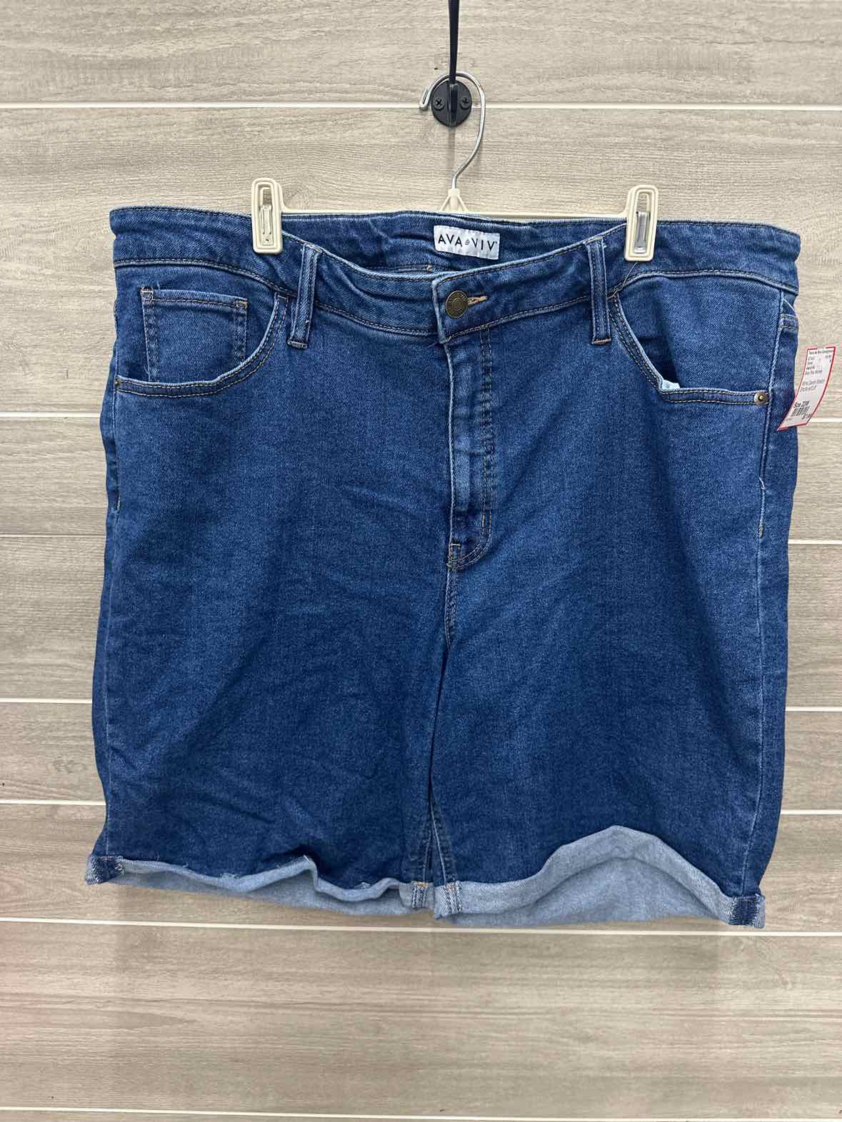 Ava & Viv Size 22W Blue Plus Shorts