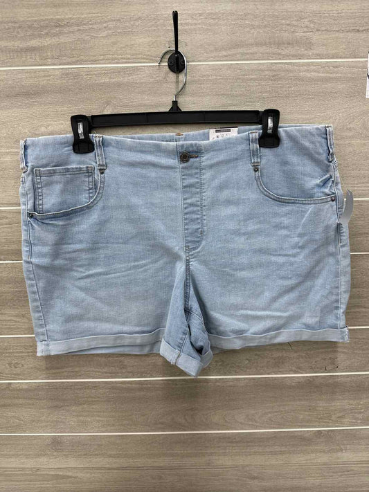 Time & Tru Blue Womens Women Size 20 Shorts