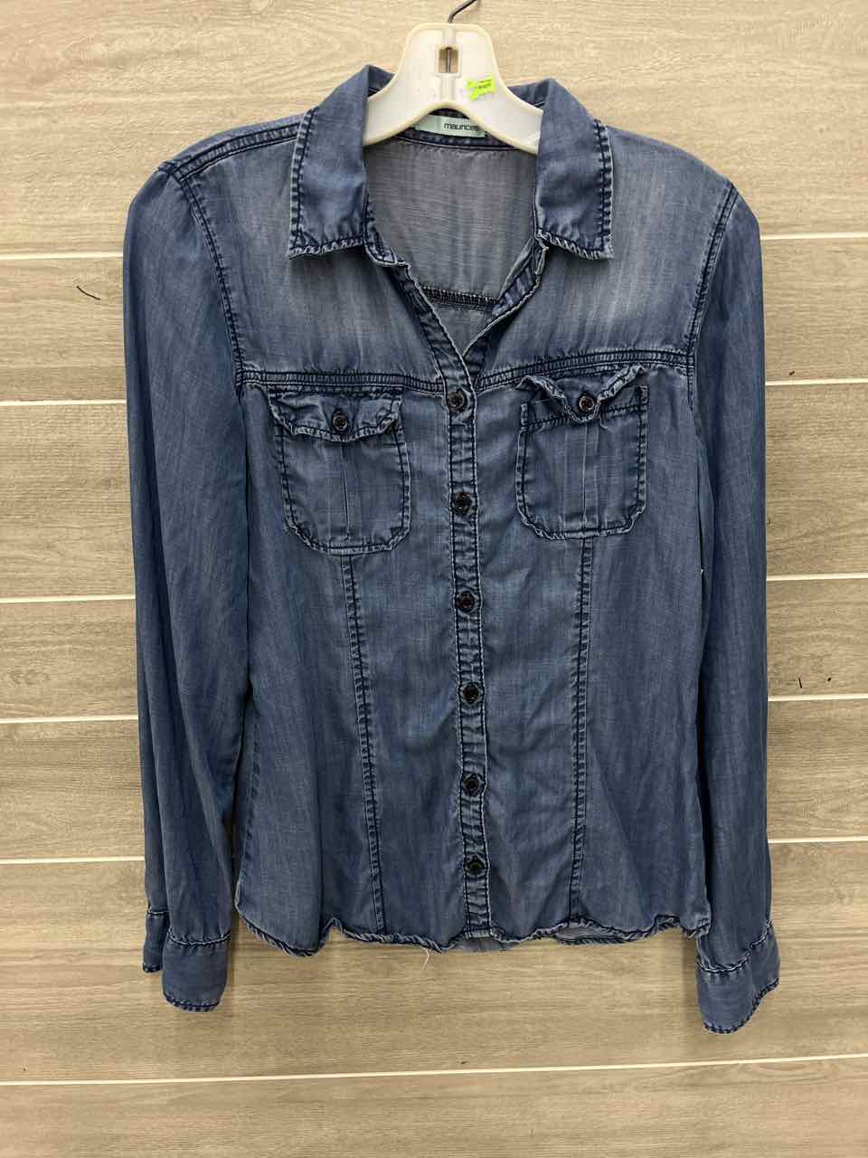 Maurices Blue Womens Size Small Shirt