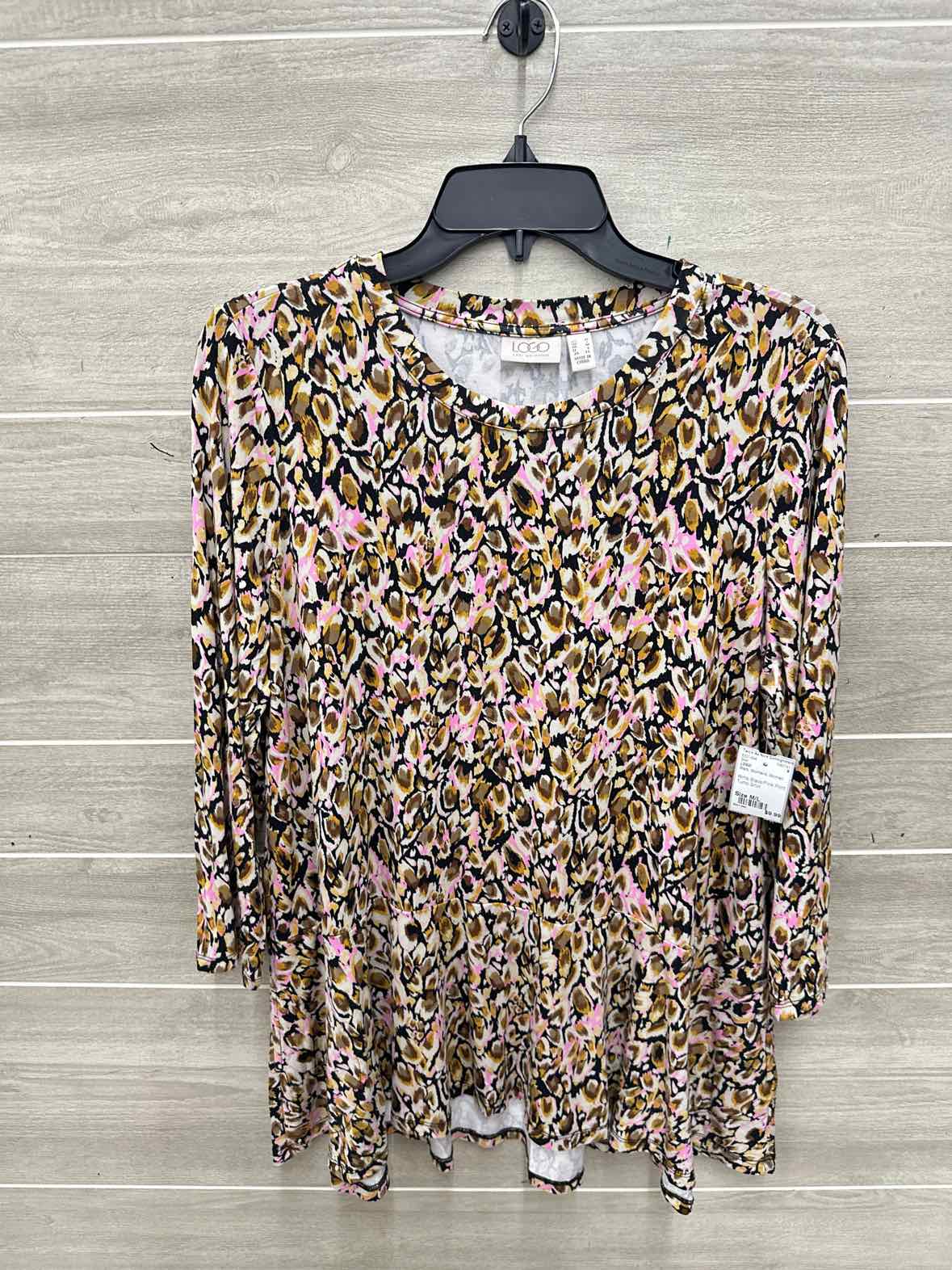 LOGO Size M/L Black Womens Shirt