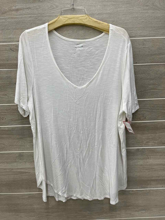 Maurices Cream Womens Women Size 1X Shirt