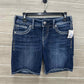 Silver Blue Womens Size 28 Shorts