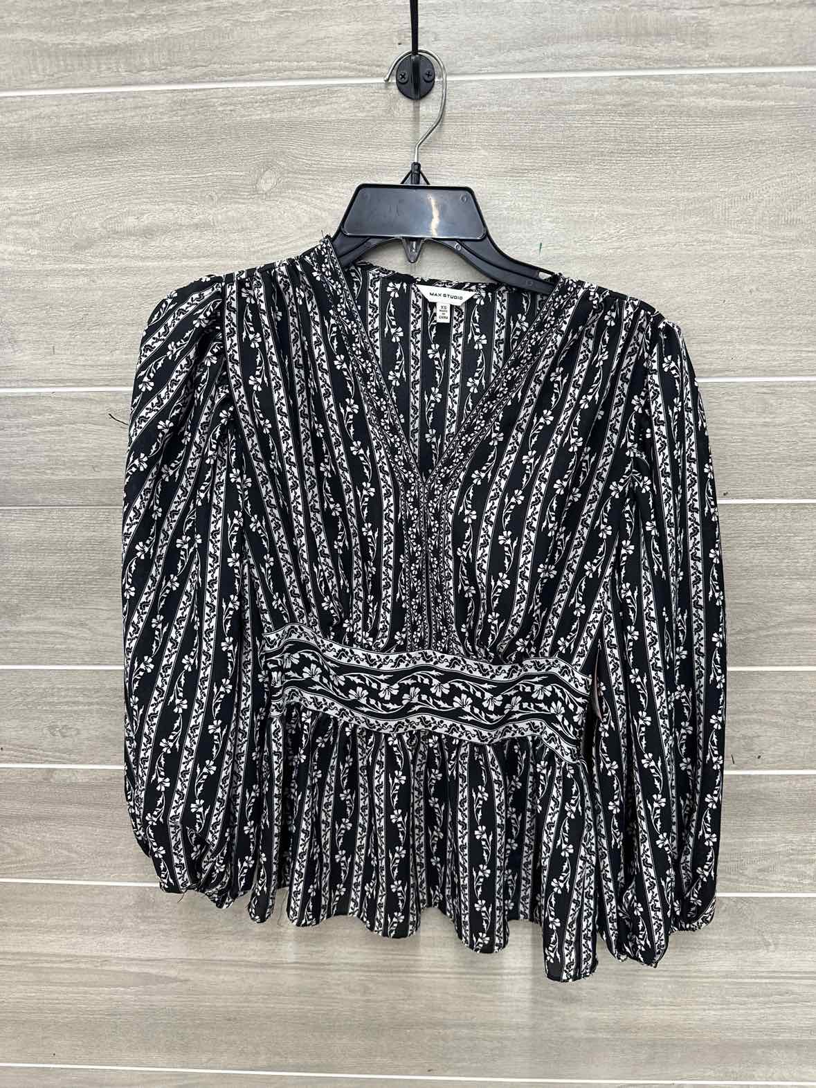 Max Studio Size XS Black Womens Shirt