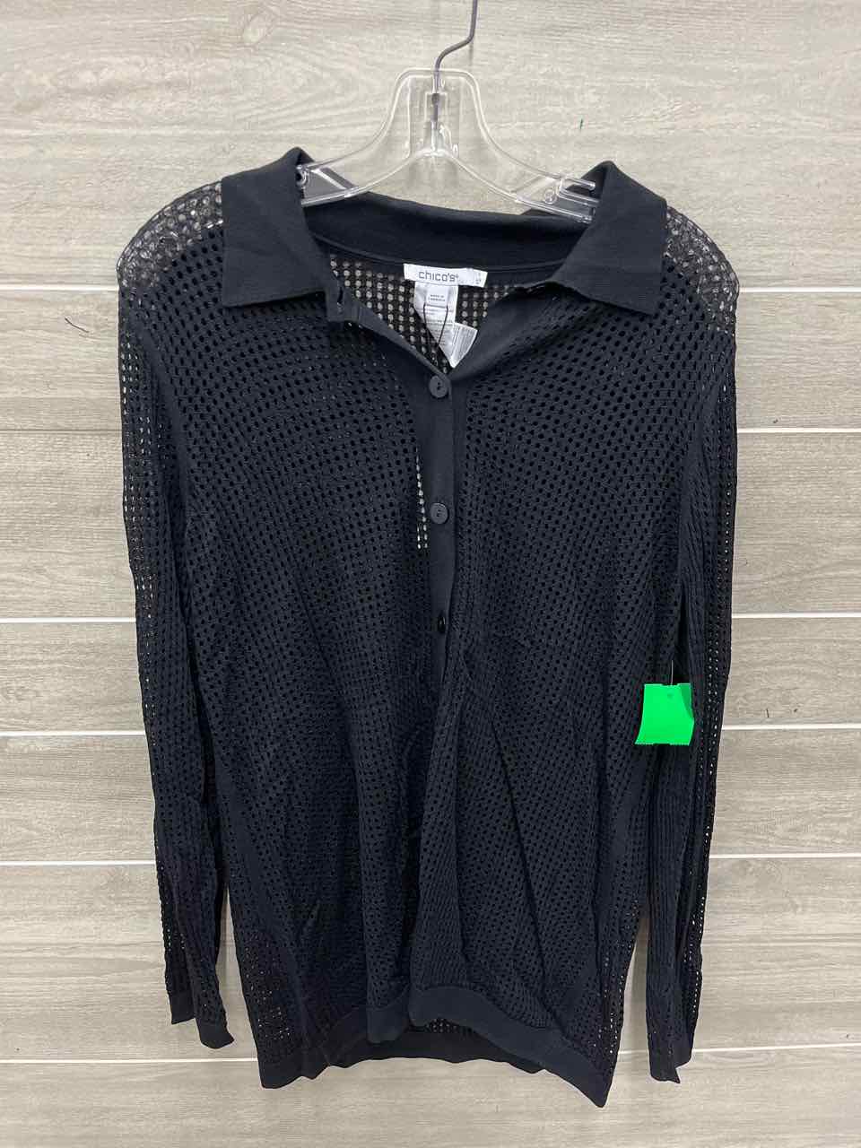 Chico's Size M Black Womens Sweater