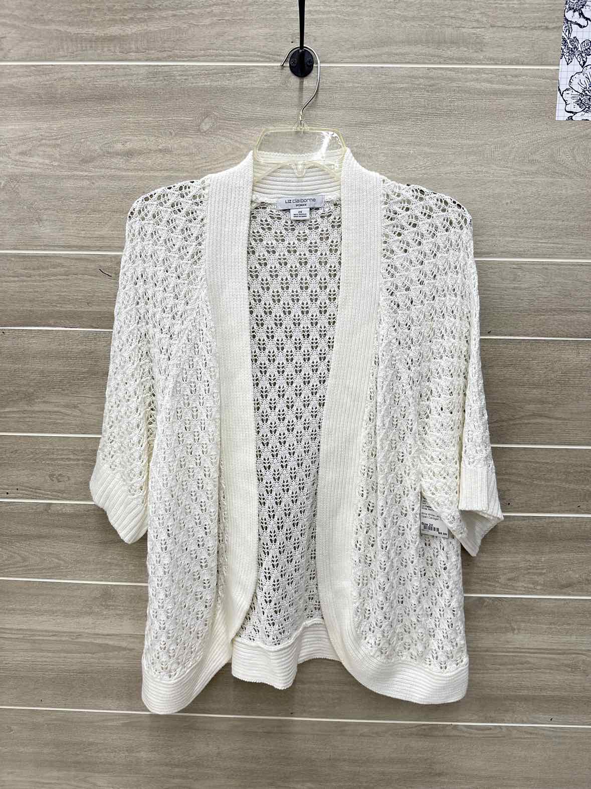 Liz Claiborne White Womens Women Size 2X Shirt