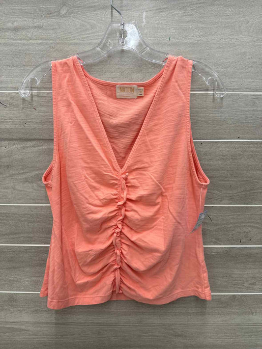 Nation Size M Coral Womens Tank Top
