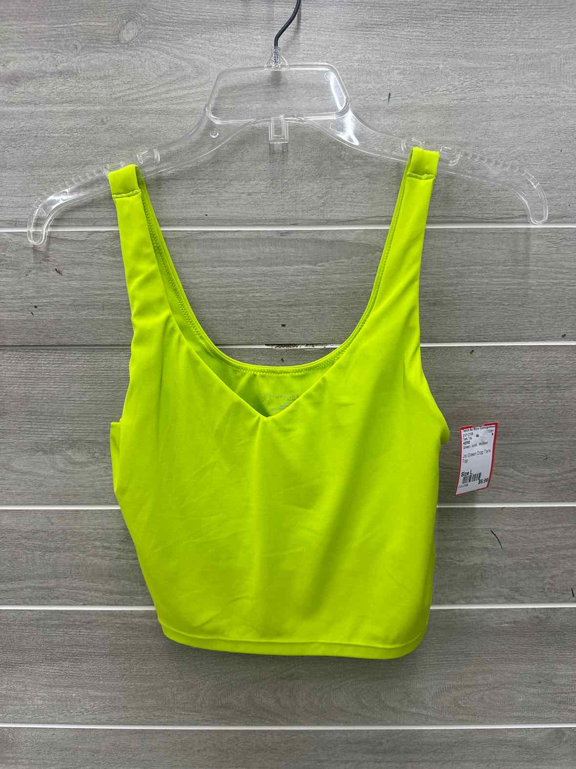 AERIE Size L Green Junior Tank Top