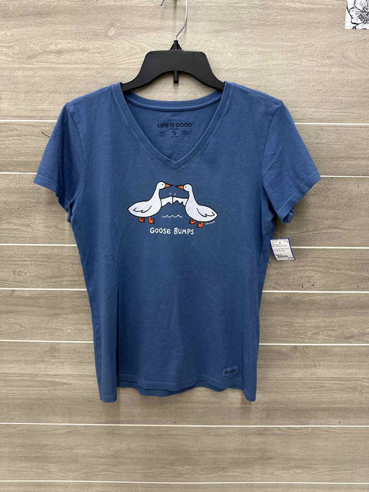 Life Is Good Size S Blue Womens Shirt