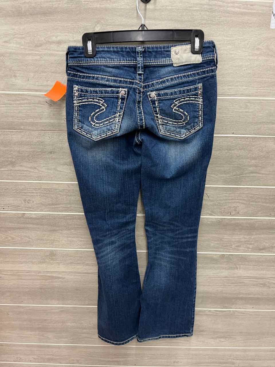 Silver Size 4 Blue Womens Jeans