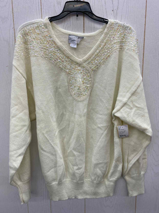 Joyce Cream Womens Size L Sweater