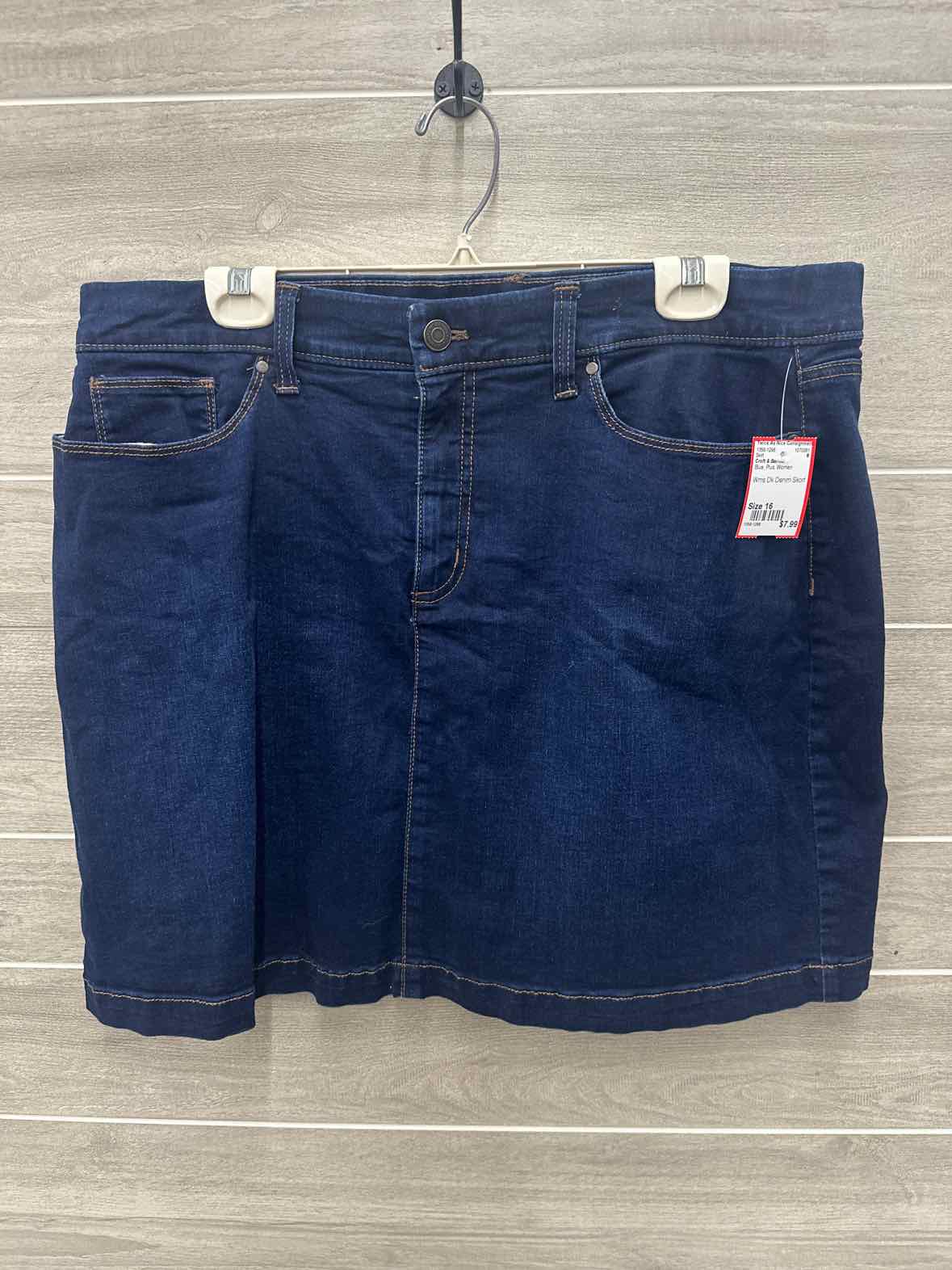 Croft & Barrow Size 16 Blue Plus Skirt