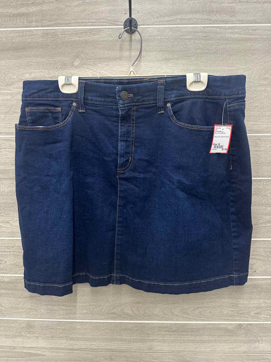 Croft & Barrow Size 16 Blue Plus Skirt
