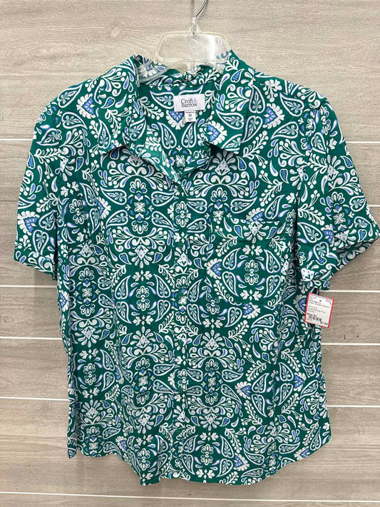 Croft & Barrow Size XL Green Womens Shirt