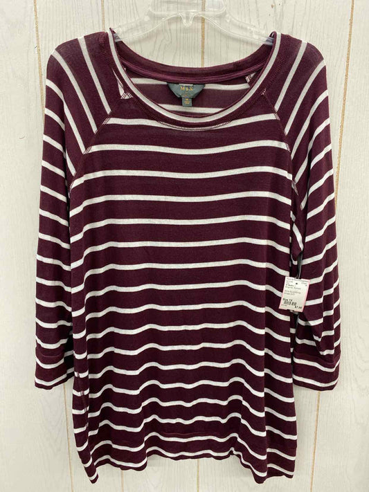 41 Hawthorne Burgundy Womens Size 1X Shirt