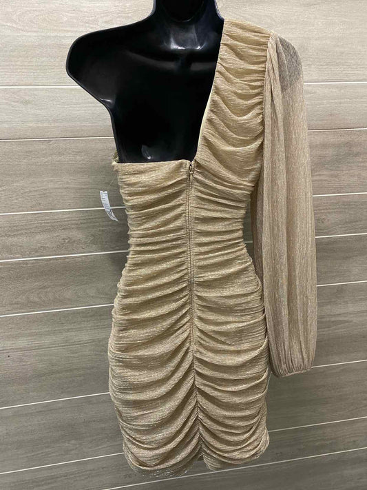 BCBG Maxazria Gold Womens Size Small Dress