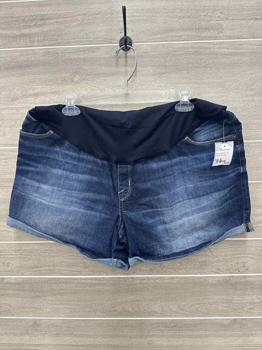 Liz Lange Size XL Blue Maternity Shorts