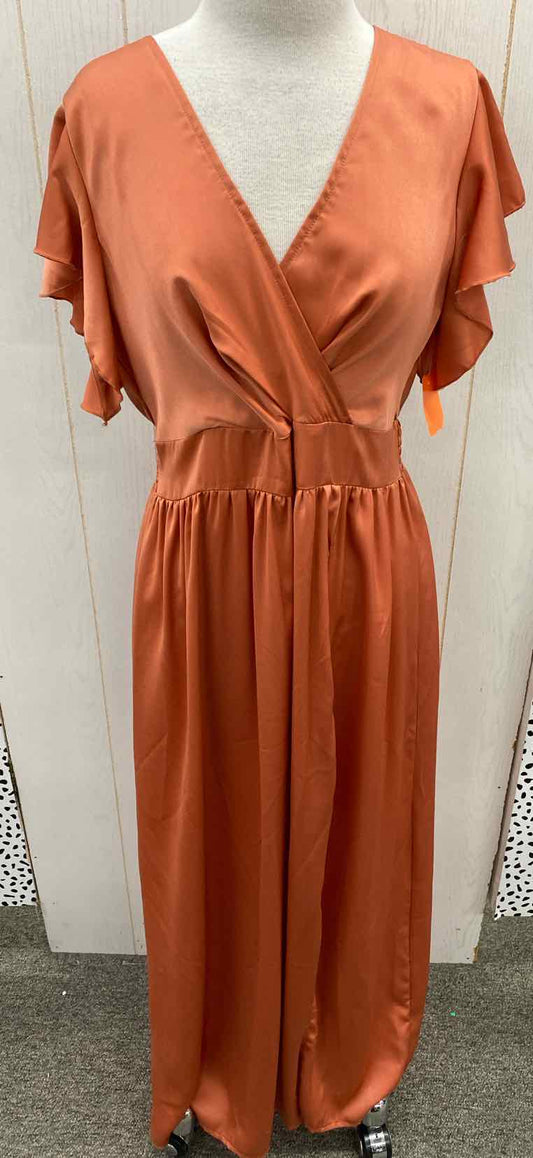 Shein Orange Womens Size 10 Dress