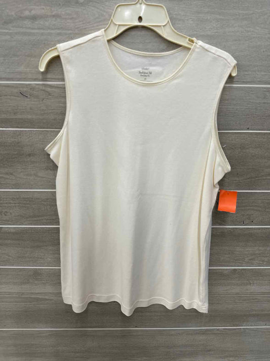 CJ Banks Cream Womens Women Size 1X Tank Top