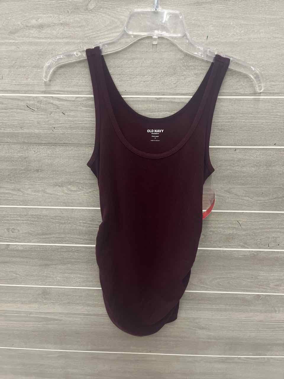 Old Navy Size S Burgundy Maternity Tank Top