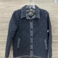 Hem & Thread Blue Womens Women Size M Jacket (Outdoor)