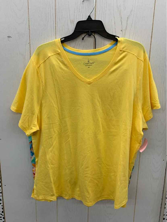 Cuddl Duds Yellow Womens Size 1X Pajamas