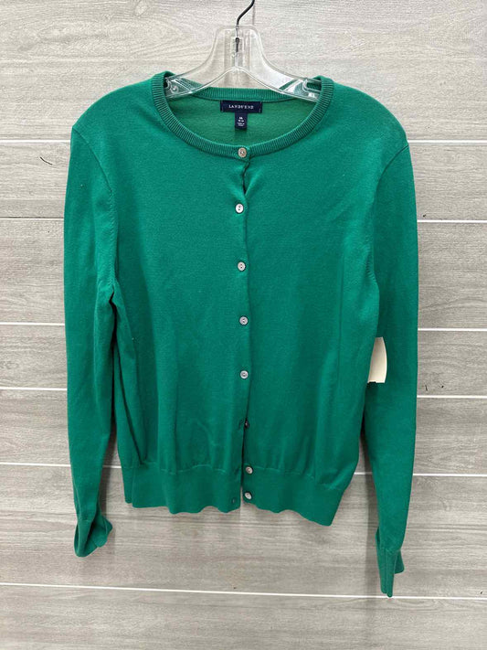 Lands End Size M Green Womens Sweater